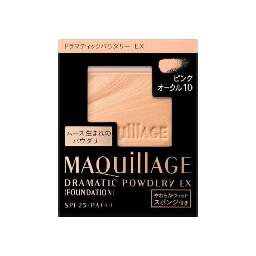 Maquillage Foundation Dramatic Powdery EX Refill SPF25 PA+++ - - Pink Ocher 10