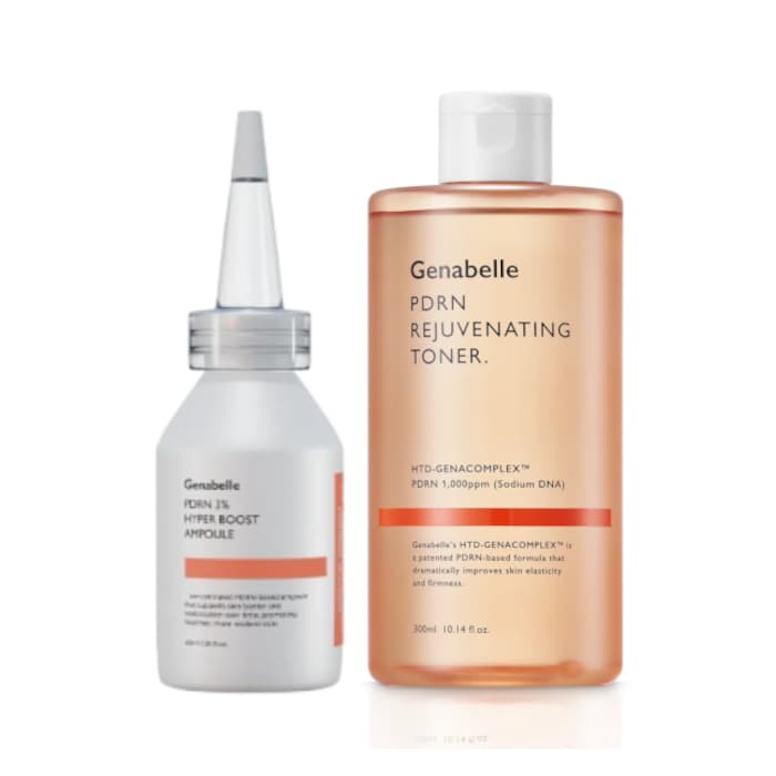 PDRN 3% Hyper Boost Ampoule - (1ea) & Rejuvenating Toner - (1ea) Set