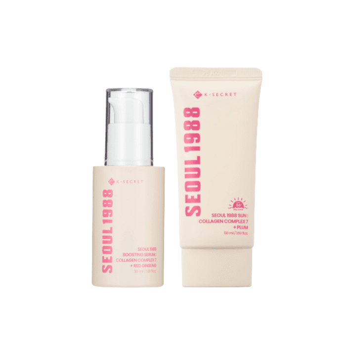 SEOUL 1988 Boosting Serum : Collagen Comple + Red Ginseng - (1ea) & SEOUL 1988 Sun : Collagen Comple +.