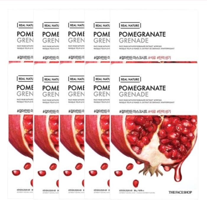 Nature Face Mask - Pomegranate -. (.) Set