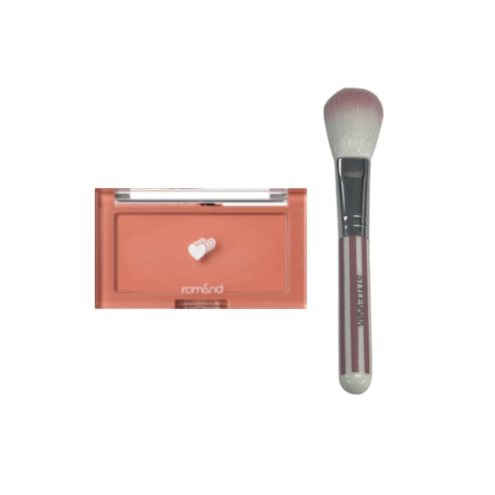 Romand - Better Than Cheek (2022 New Version) - - C03 Fig Chip (.) + MissLady - Cheek Brush - Pink and White (.)Set