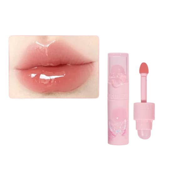 Dual-Ended Clear Watery Lip Gloss - - V02 Apricot Morning Dew