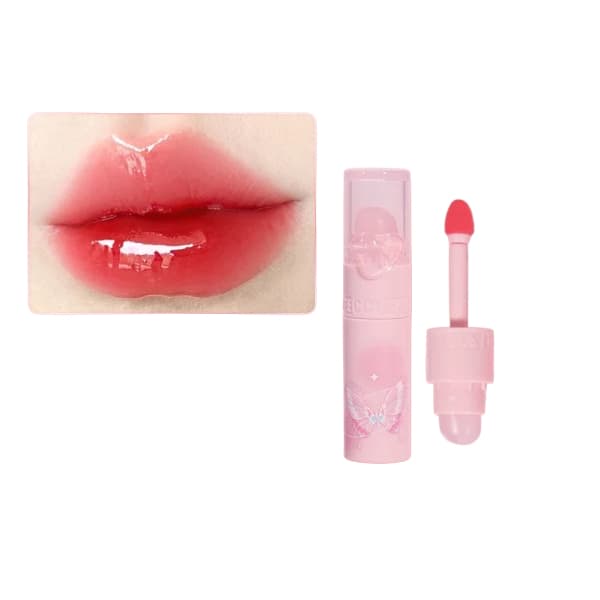 Dual-Ended Clear Watery Lip Gloss - - V03 Adzuki Bean Crimson