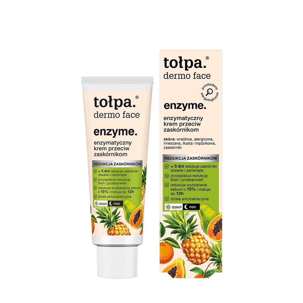 Dermo Face Enzyme. krem do twarzy, enzymatyczny, przeciw zaskórnikom, dzień/noc