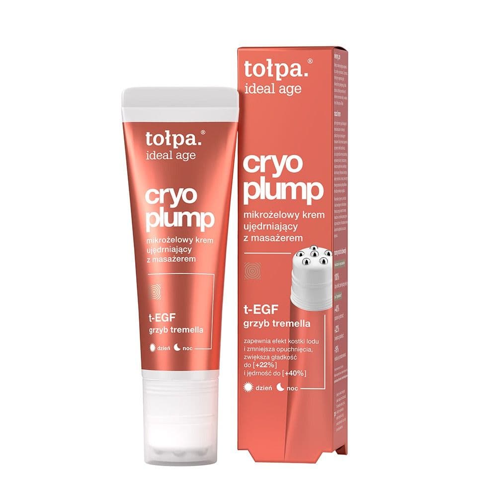 Ideal Age Cryo Plump krem do twarzy z masażerem, mikrożelowy, ujędrniający