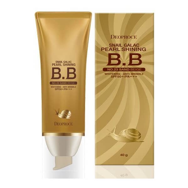 Intensywny krem BB ze śluzem ślimaka i perłą Nr 23 piaskowy beż SPF 50+ Deoproce
