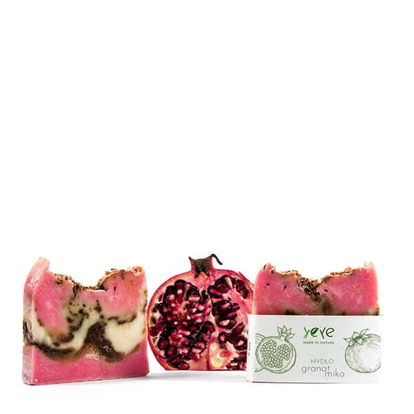 Mydło 100% naturalne ręcznie robione granat i mika YEYE Made in Nature