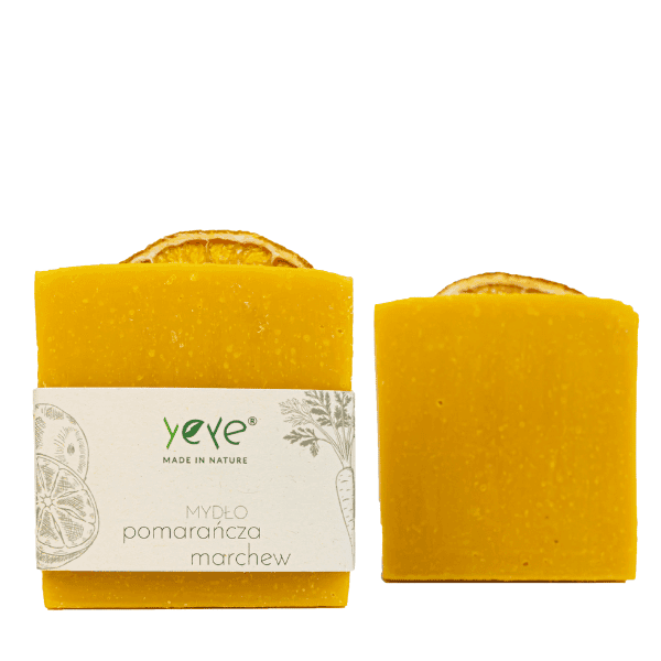 Mydło 100% naturalne ręcznie robione pomarańcza i marchewka YEYE Made in Nature