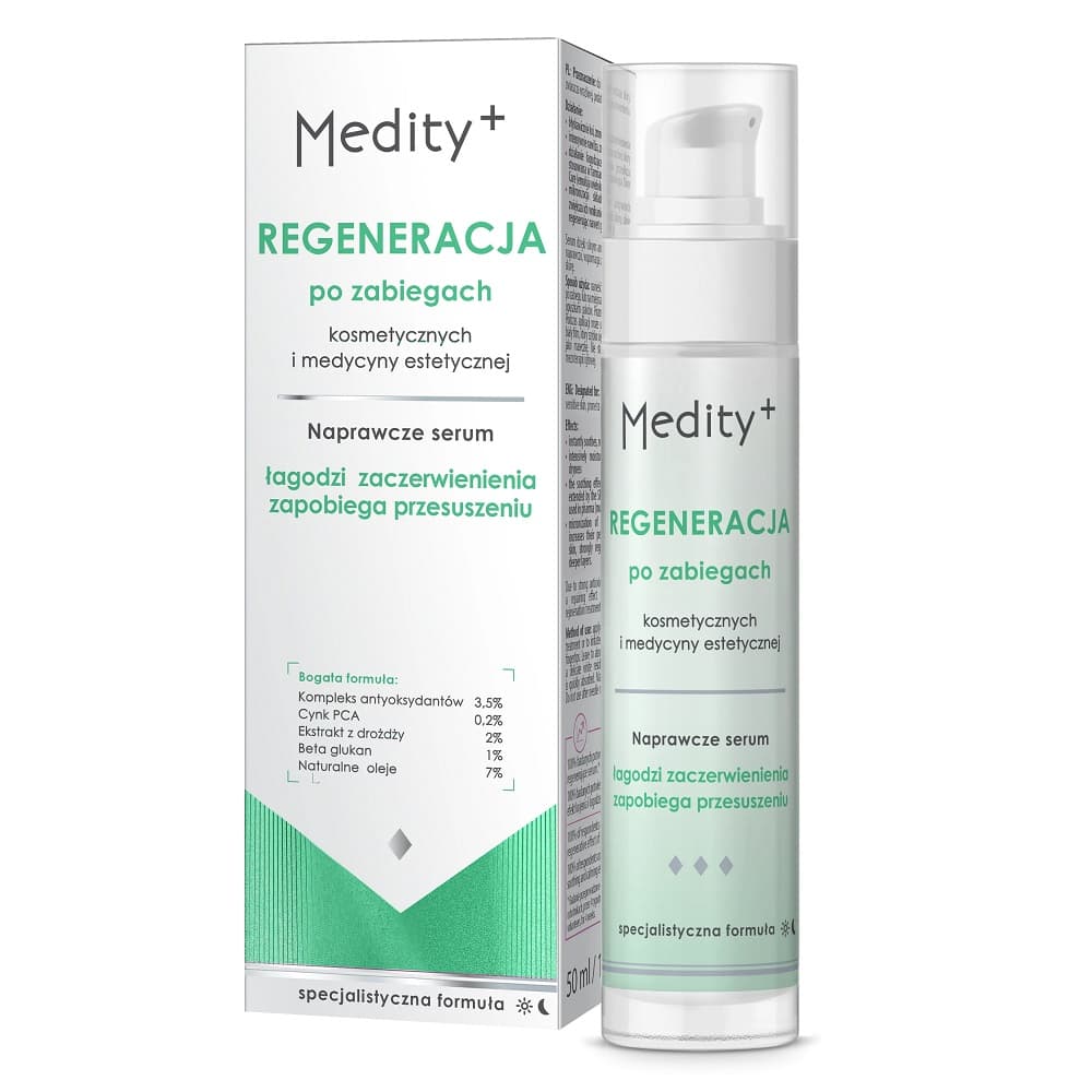Regeneracja, serum naprawcze po zabiegach kosmetycznych i medycyny estetycznej
