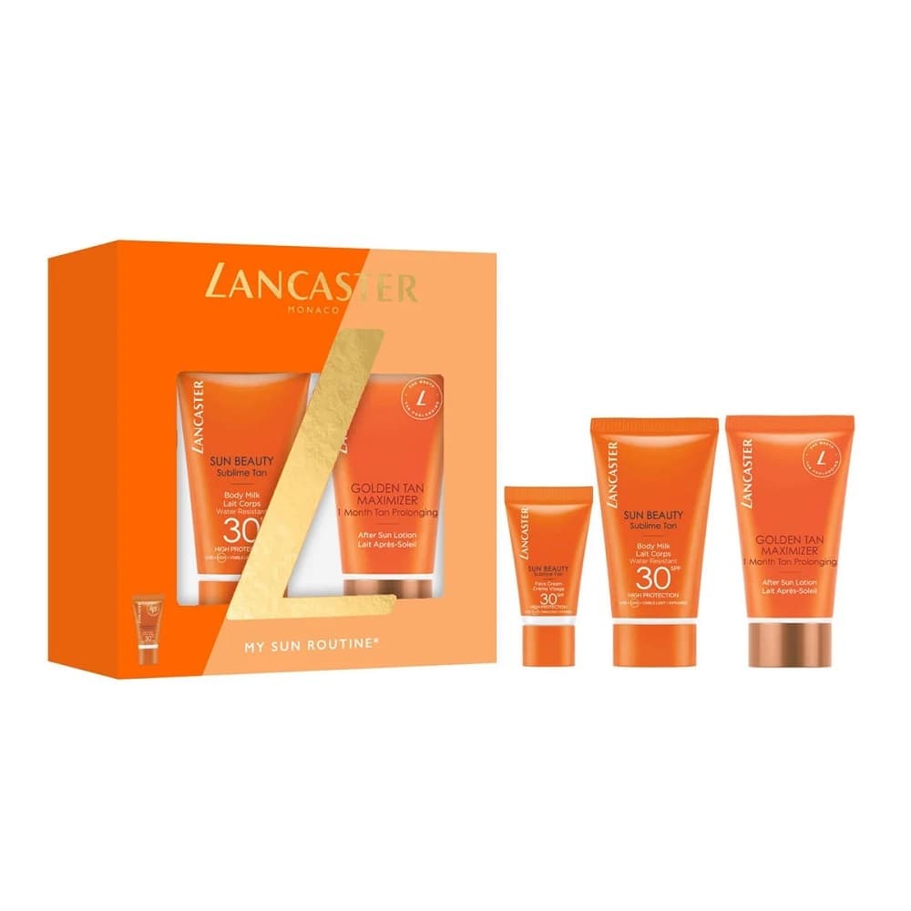My Sun Routine zestaw mleczko do ciała SPF30 + balsam po opalaniu + krem do twarzy SPF30