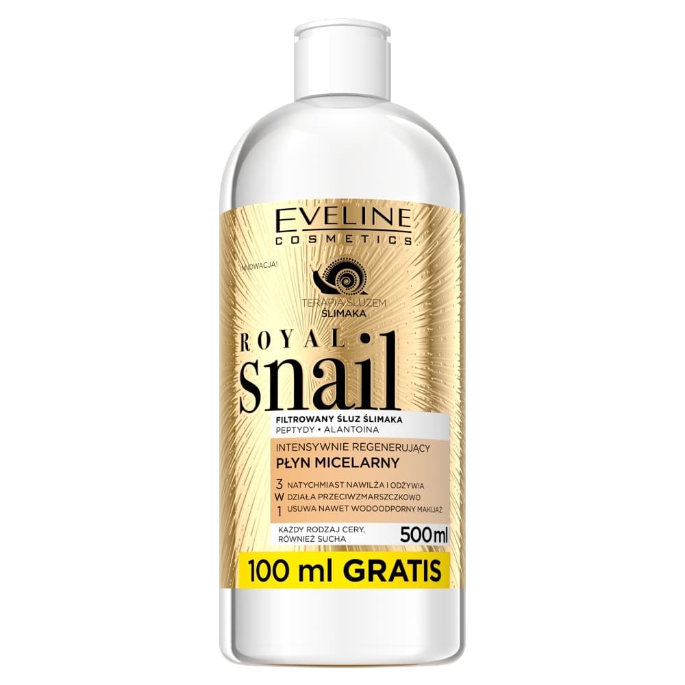 Eveline Royal Snail, skoncentrowany regenerujący płyn micelarny 3w1