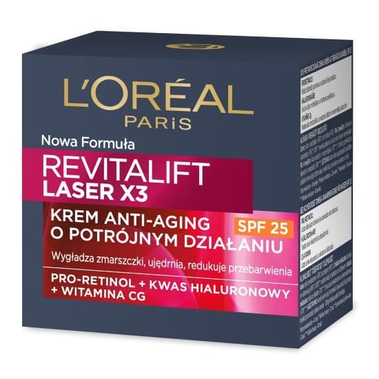 Paris Revitalift Laser krem intensywnie odżywiający do twarzy na dzień SPF 25