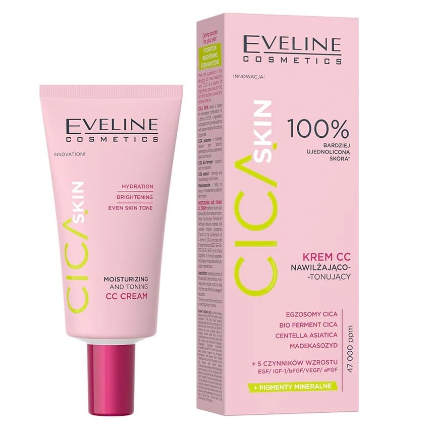 CICA Skin - Moisturizing and Toning CC Cream - Nawilżająco-tonujący krem CC -
