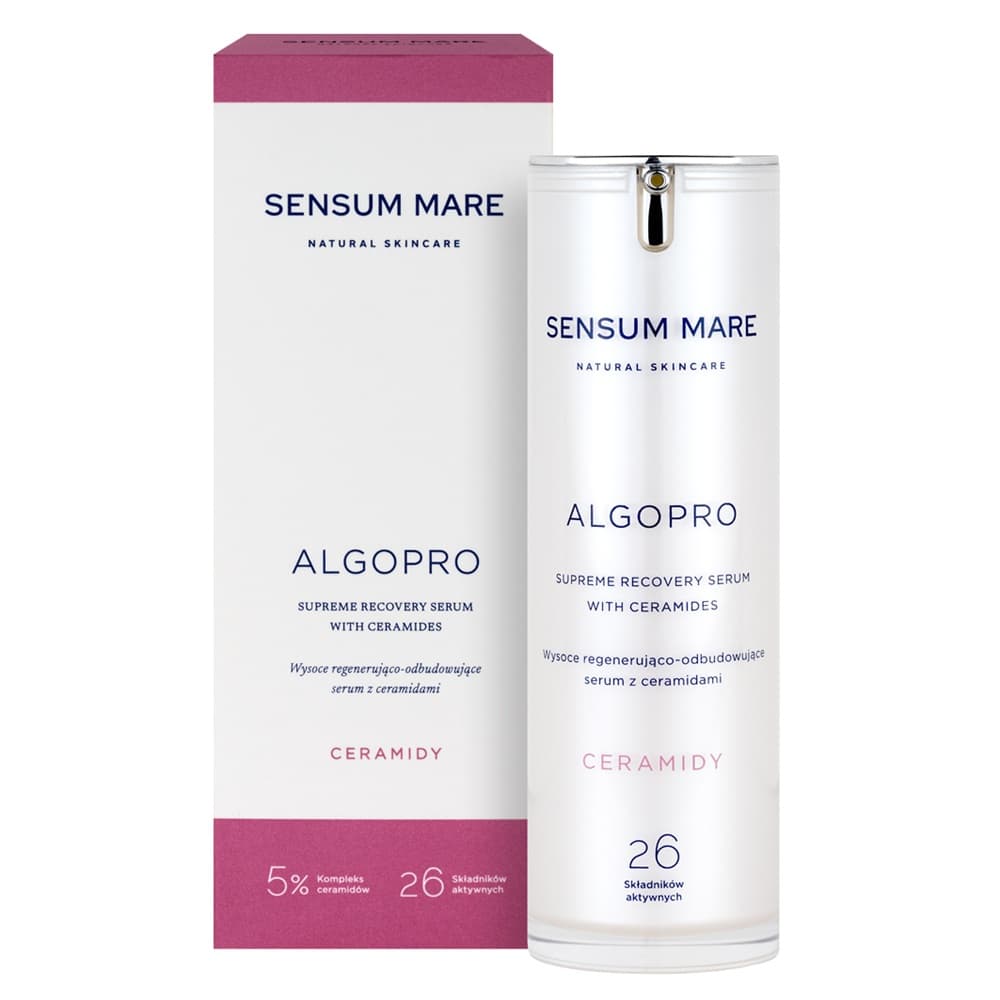 Sensum Mare Algopro, wysoce regenerująco-odbudowujące serum z 5% kompleksem ceramidów