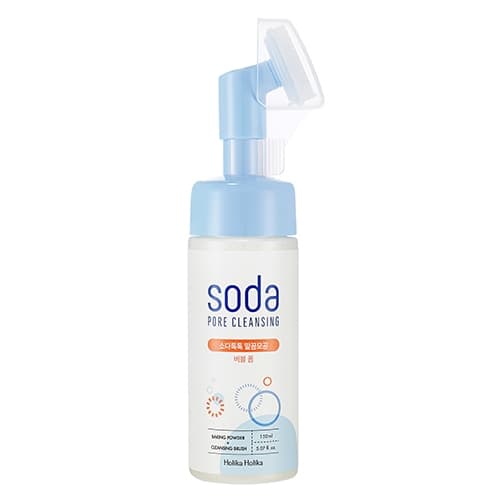 Holika, Soda Pore Cleasing, Pianka oczyszczająca do twarzy ze szczoteczką