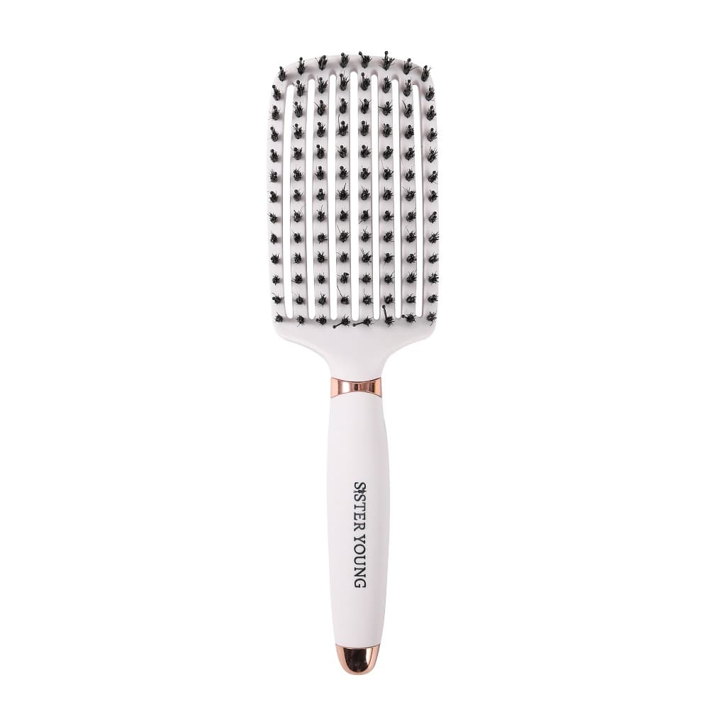Ovia Hair Brush Szczotka do rozczesywania włosów z włosiem z dzika NDE1042 - Nude