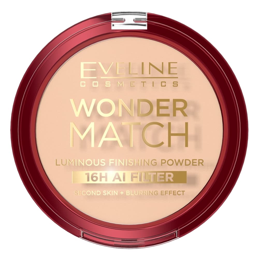 Eveline Wonder Match Luminous 16H Satynowy Puder Do Twarzy Wygładzający