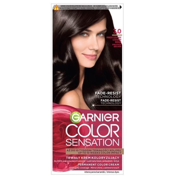 Color Sensation trwała farba do włosów 3.0 Ciemny Brąz