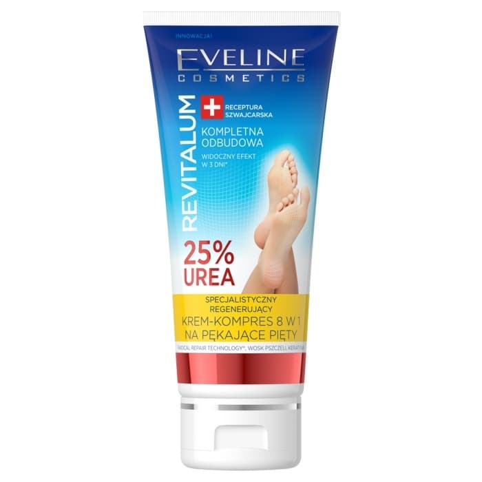 Cosmetics, Revitalum, specjalistyczny regenerujący krem-kompres 8w1 na pękające pięty 25% Urea