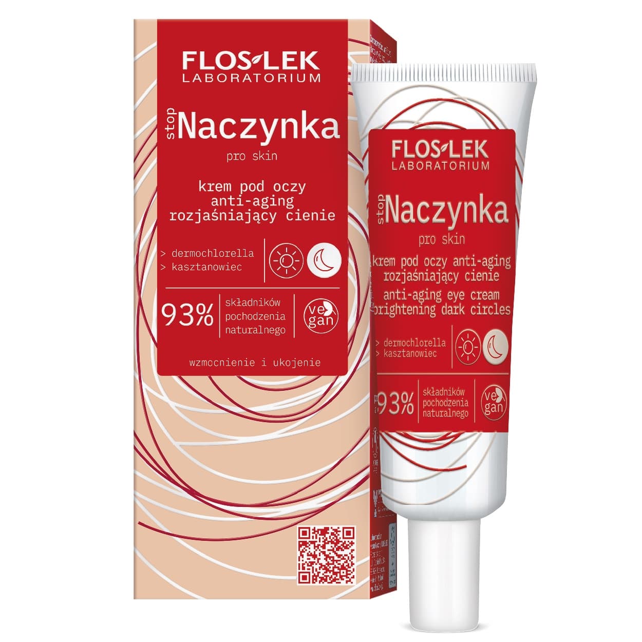 Flos-Lek, Stop Naczynka, Krem pod oczy anti-aging rozjaśniający cienie
