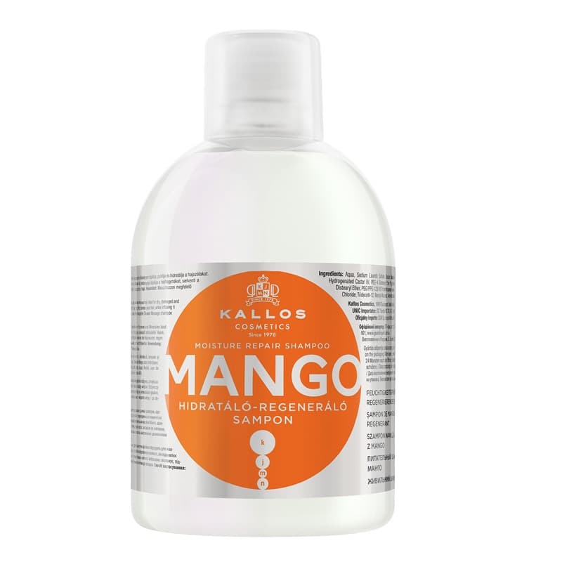 KJMN Mango nawilżający szampon do włosów z olejkiem z mango