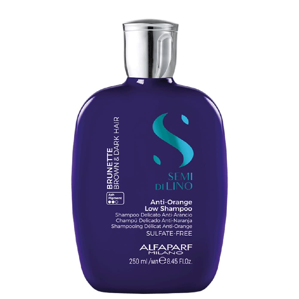 Semi Di Lino Brunette Anti-Orange | Szampon niwelujący pomarańczowe i miedziane refleksy