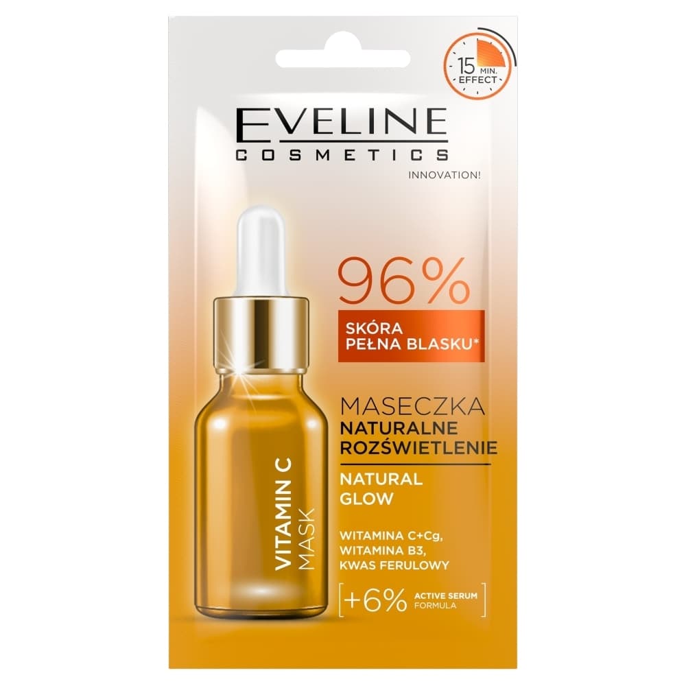 Eveline Vitamin C Rozświetlająca Maseczka Do Twarzy z Witaminą C i B3