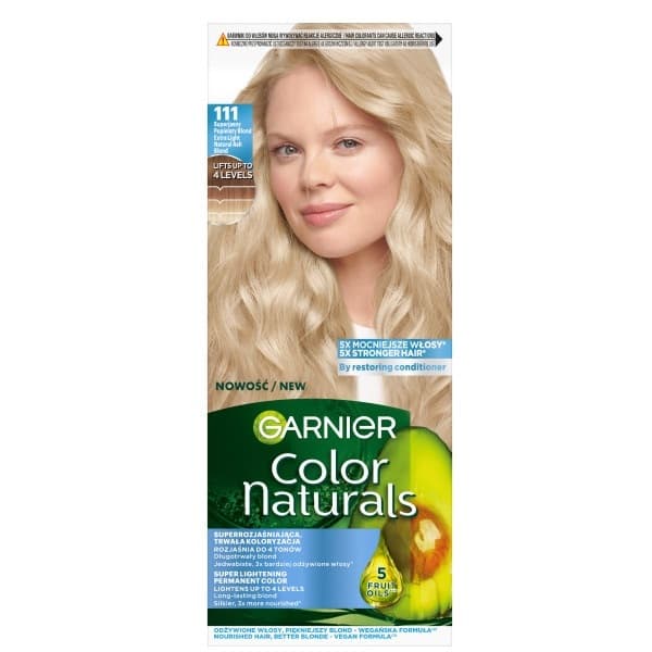 Color Naturals 111 Superjasny popielaty blond, farba do włosów, do 100% pokrycia siwych włosów
