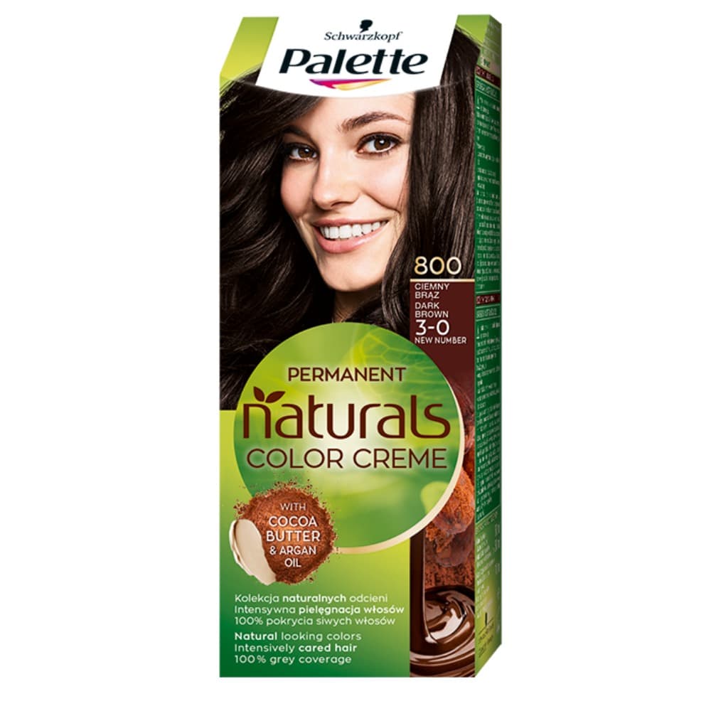 Palette Permanent Naturals Color Creme farba do włosów 3-0 Ciemny brąz