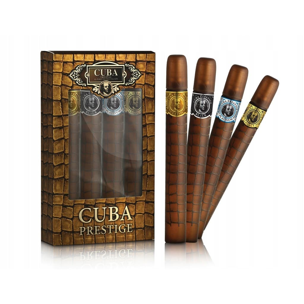 Cuba Prestige zestaw Classic woda toaletowa spray + Black woda toaletowa spray + Platinum woda toaletowa spray + Legacy woda toaletowa spray (M)