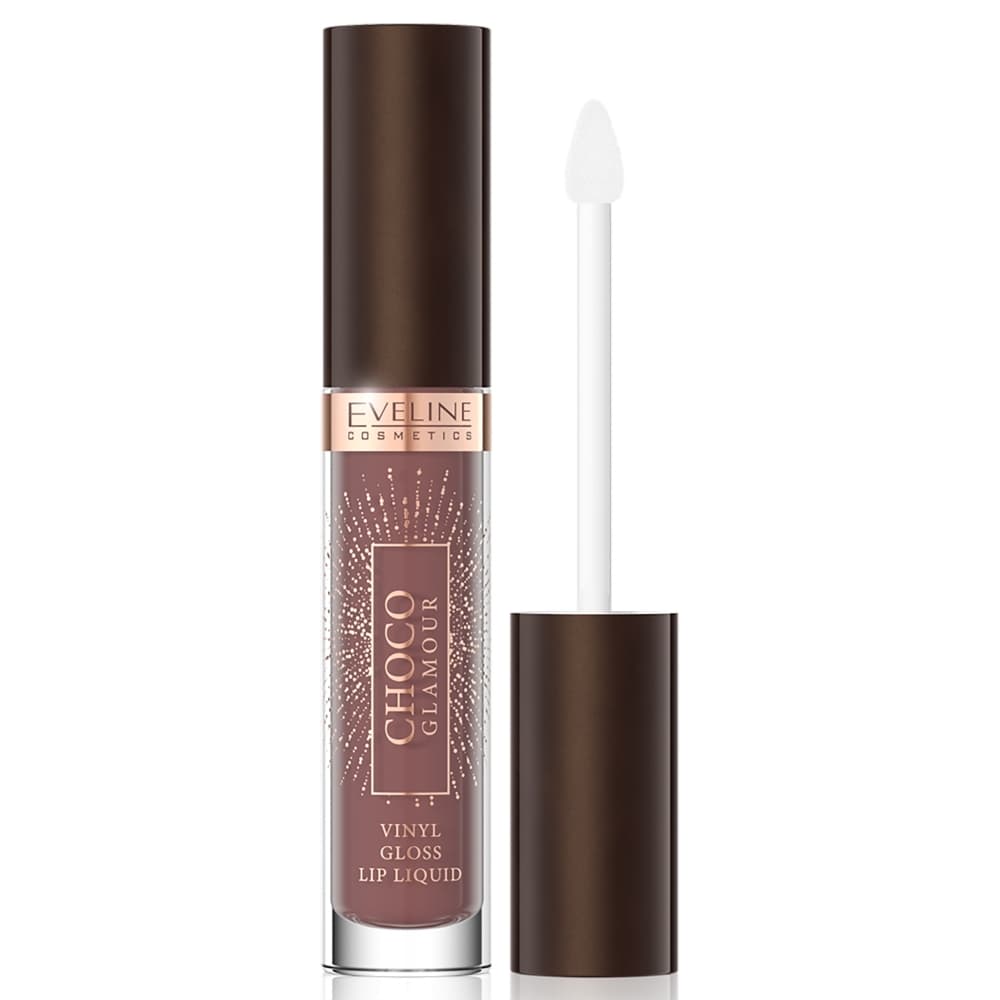 CHOCO GLAMOUR - Vinyl Gloss - Winylowa pomadka do ust w płynie - - 02 DEEP CHERRY CHOCOLATE