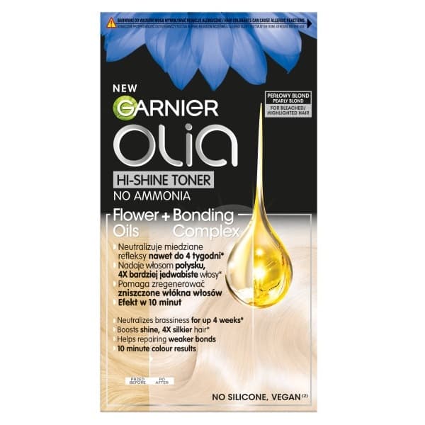 OLIA - HI-SHINE TONER - Koloryzacja tonująca do blond włosów - PERŁOWY BLOND