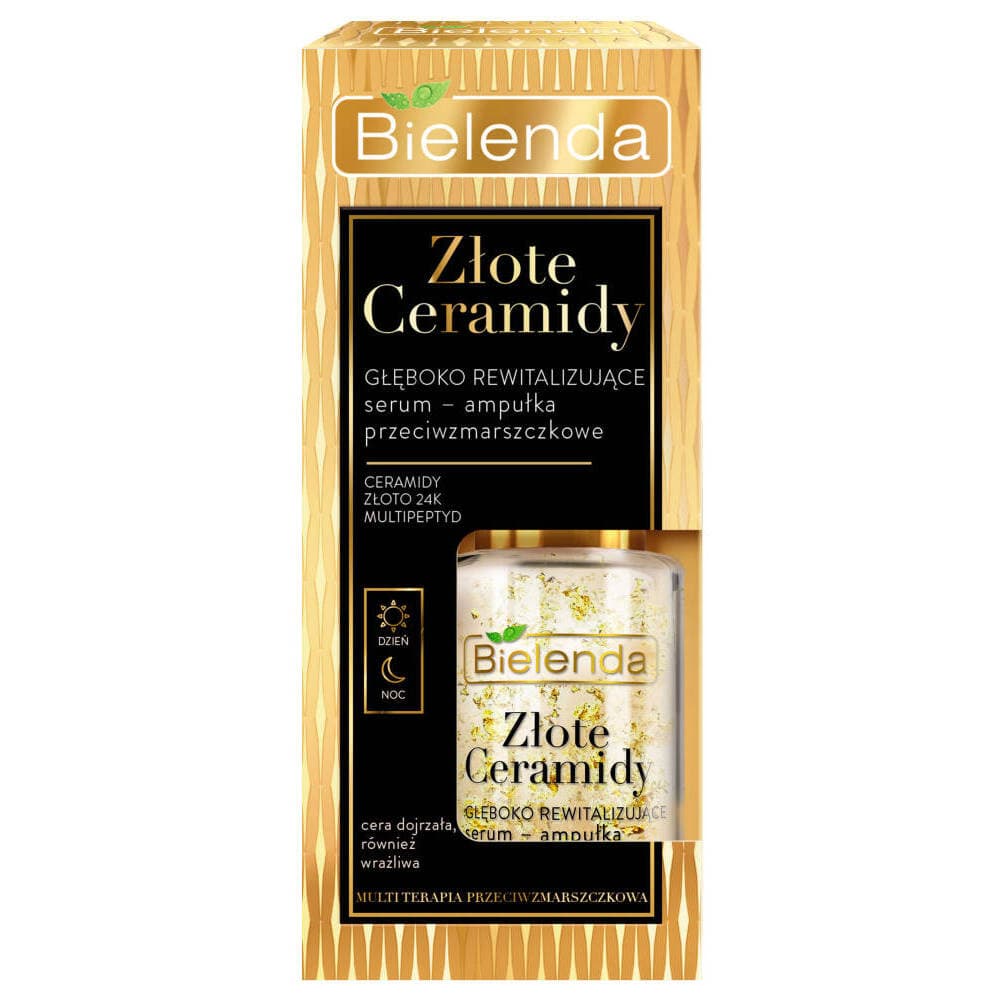 Złote Ceramidy Głęboko rewitalizujące serum-ampułka przeciwzmarszczkowe dzień/noc
