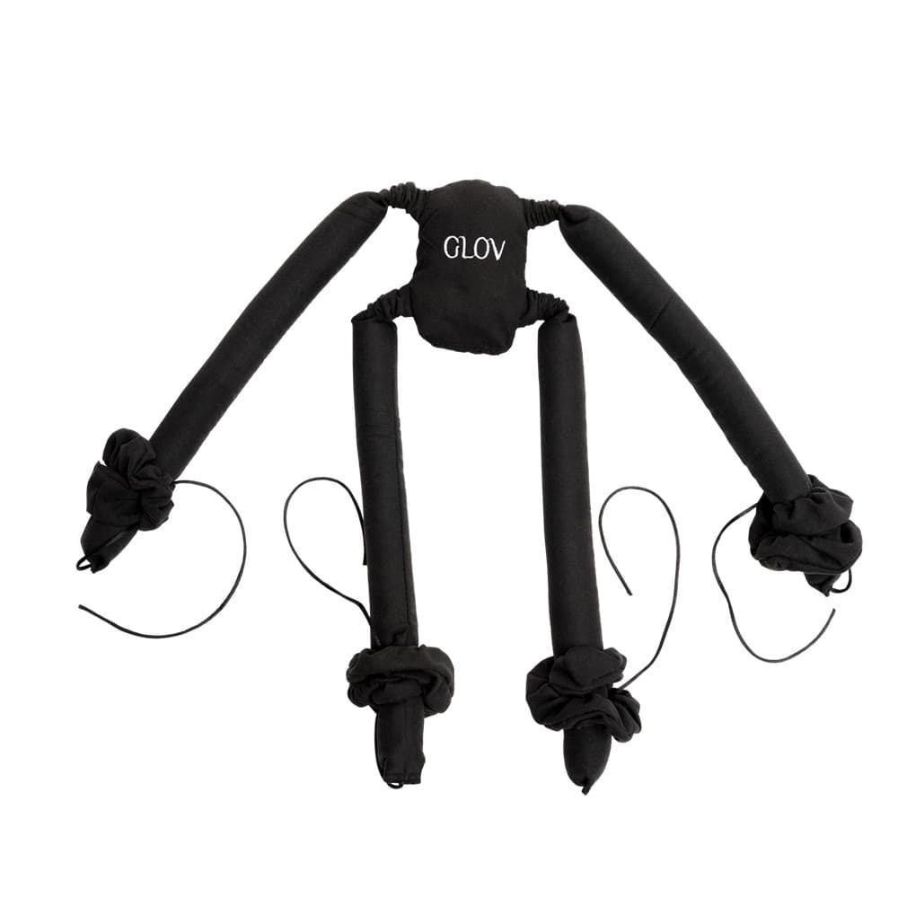 CoolCurl Spider Set wałki do kręcenia włosów na zimno do włosów długiej i średniej długości Black
