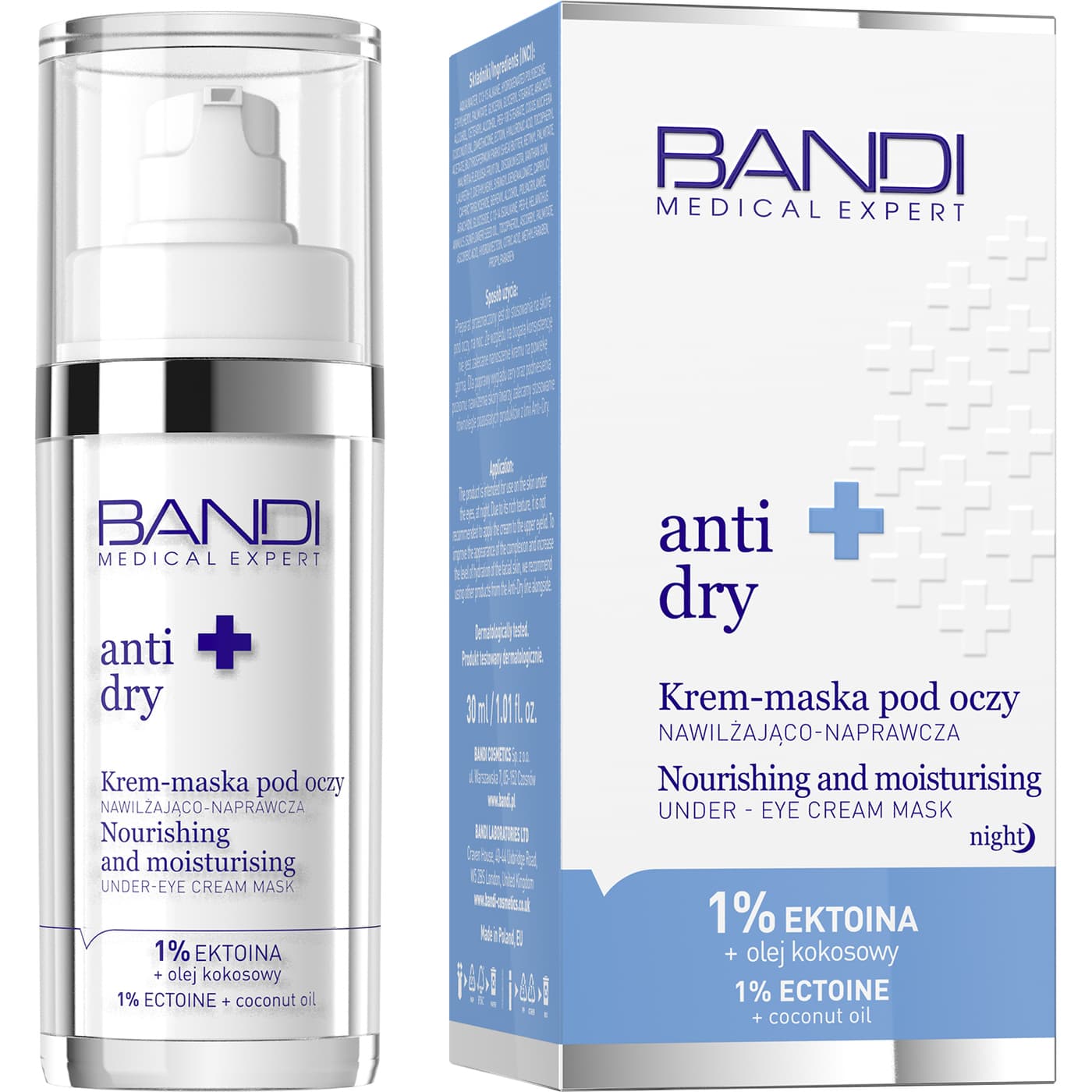 MEDICAL EXPERT - Anti Dry + - Nourishing and Moisturising Under Eye Cream Mask - Nawilżająco-naprawczy krem-maska pod oczy -