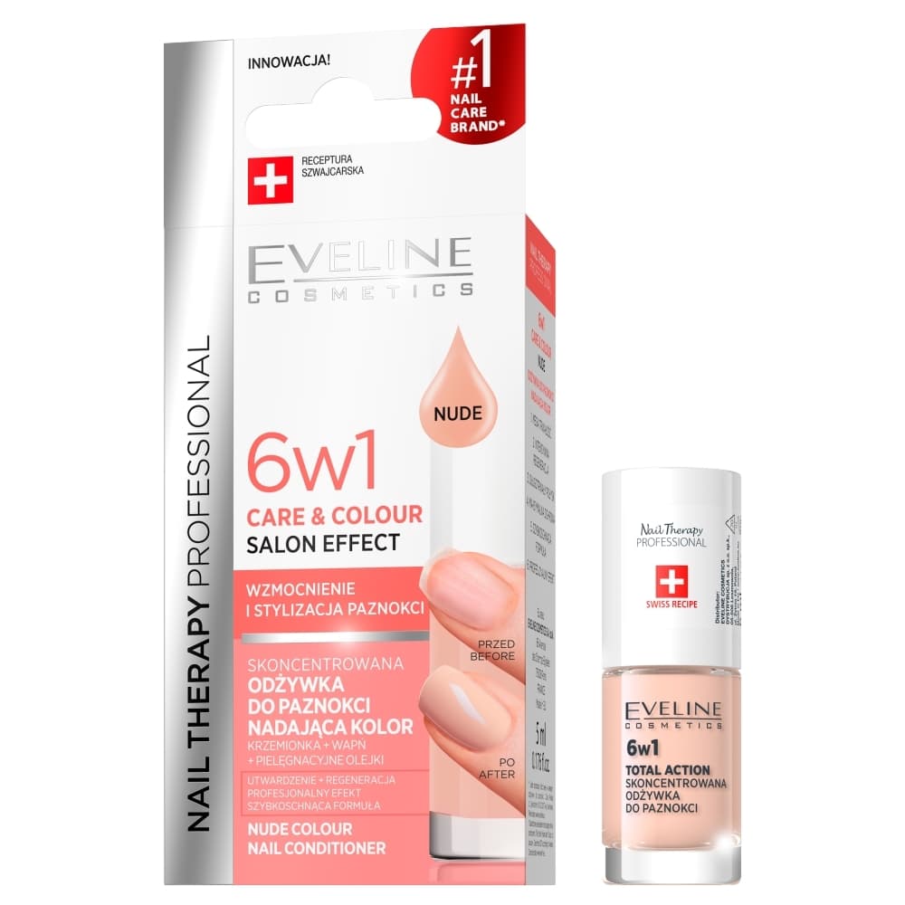 NAIL THERAPY PROFESSIONAL - Colour Nail Conditioner - Odżywka do paznokci nadająca kolor 6w1 - - Nude