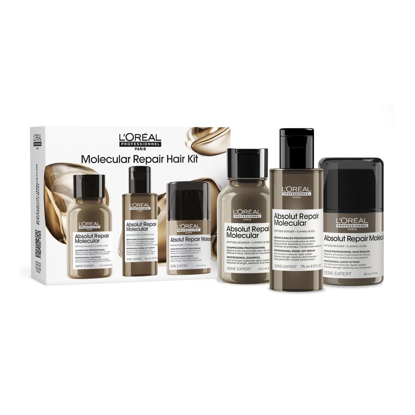 Loreal Professionnel Molecular Zestaw: serum + szampon + krem