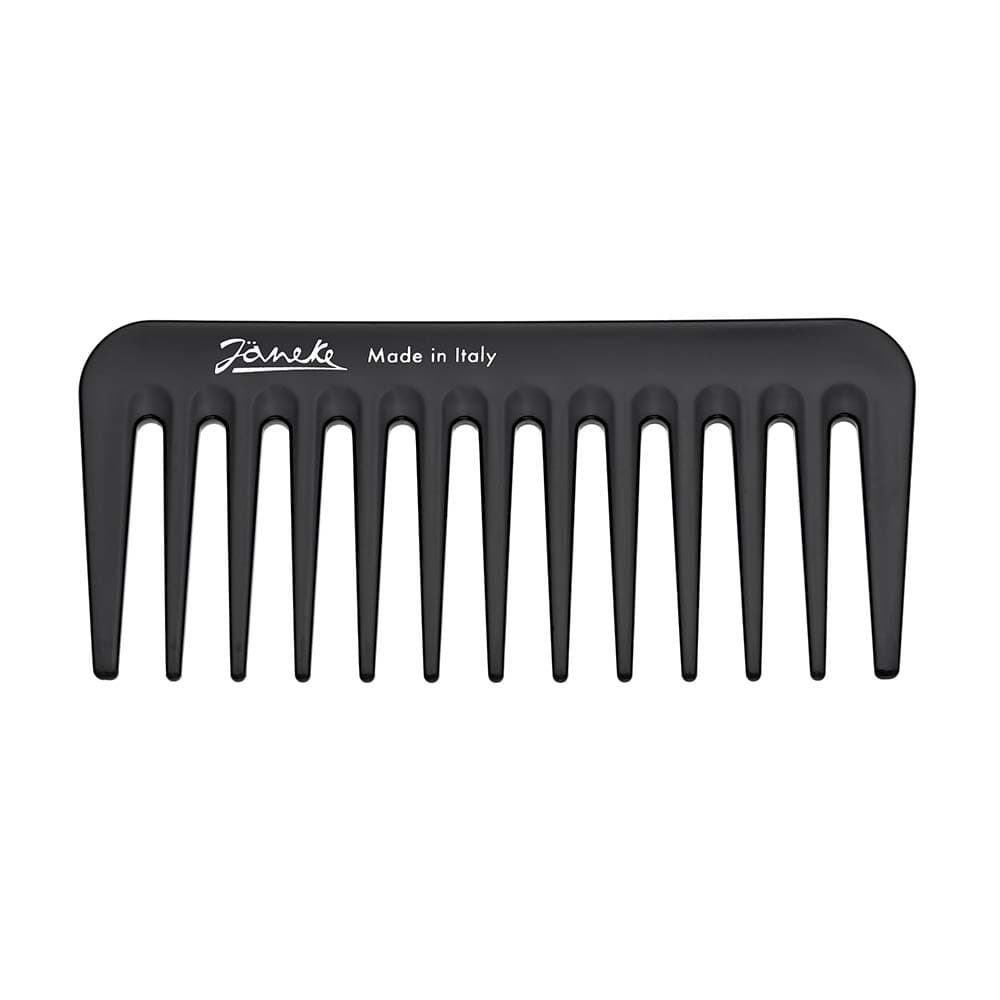 Janeke Black Line Small Supercomb grzebień do włosów do aplikacji produktów żelowych 11cm