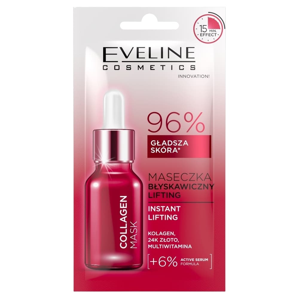 Eveline Collagen Liftingująca Maseczka Do Twarzy z Kolagenem i Złotem