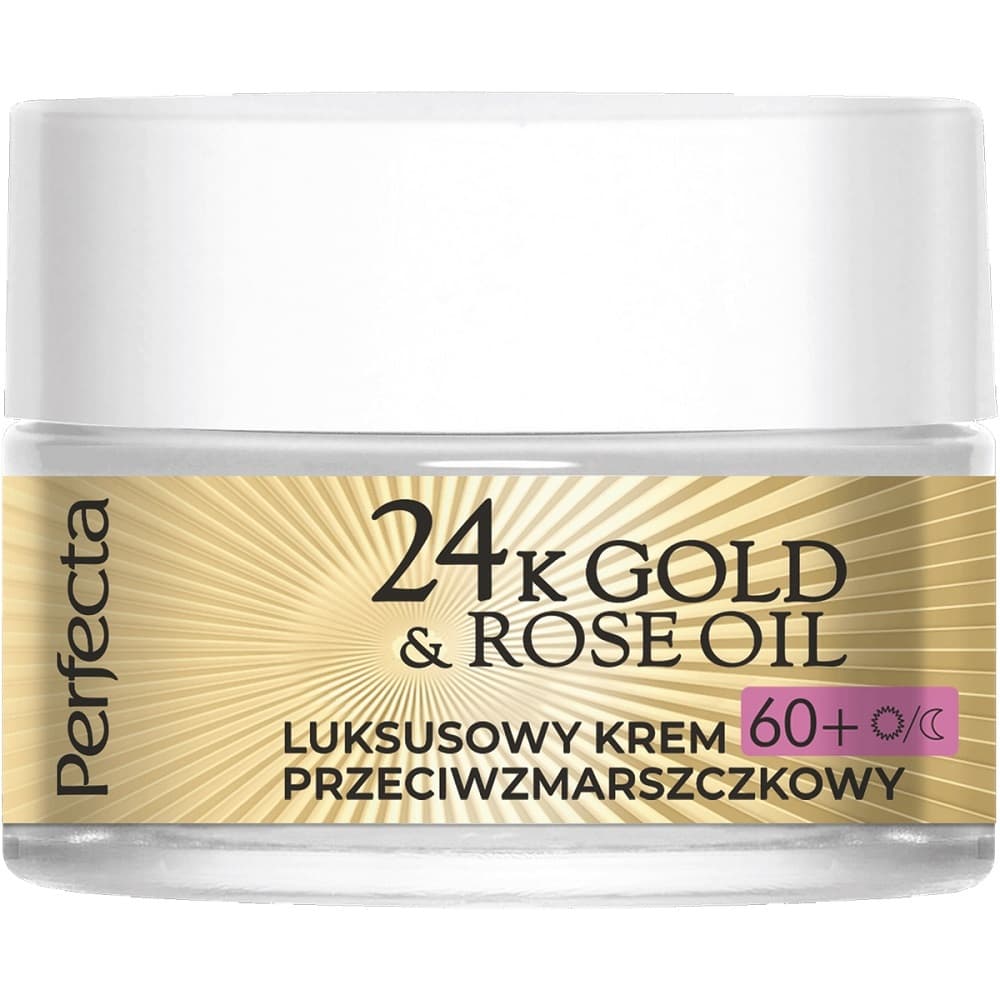 Perfecta 24K Gold&Rose Oil Luksusowy krem przeciwzmarszczkowy - Dzień/Noc 60+