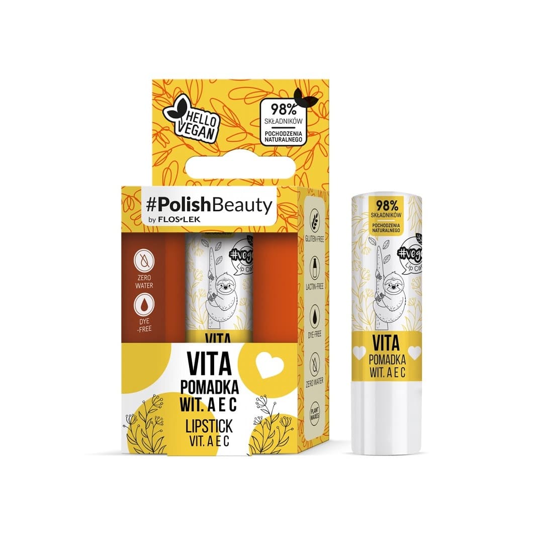 Flos-Lek Vege Lip Care Vita, pomadka witamina A, E, C
