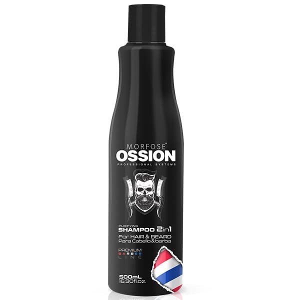 Ossion Premium Barber Purifying Shampoo 2in1 For Hair and Beard szampon 2w1 do włosów i brody
