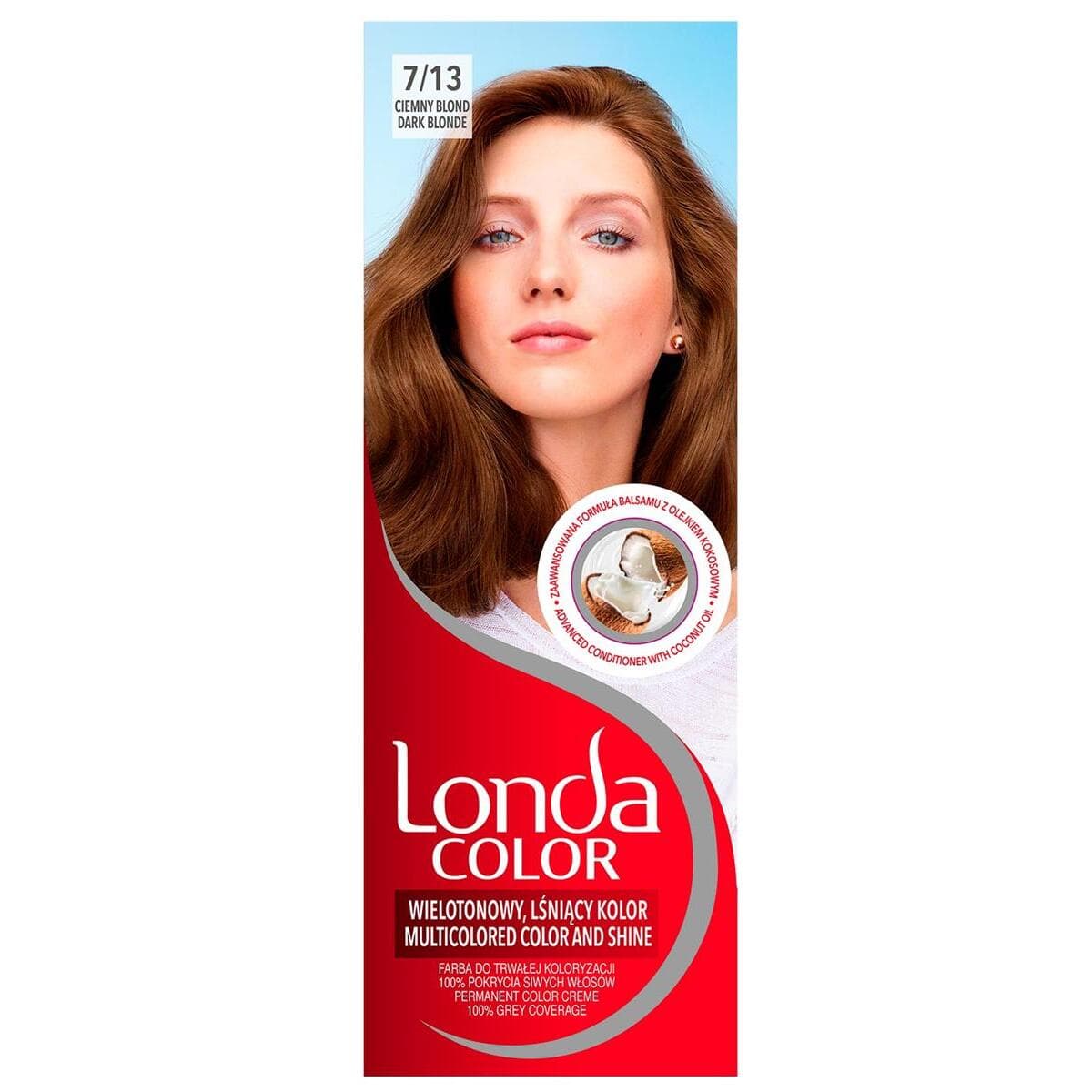 LONDA - COLOR - PERMANENT COLOR CREME - Farba do trwałej koloryzacji włosów - 7/13 - CIEMNY BLOND