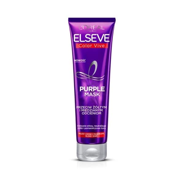 Paris Elseve Color-Vive Purple Mask maska do włosów przeciw żółtym i miedzianym odcieniom
