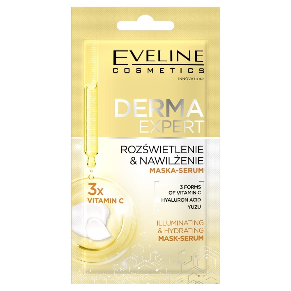 DERMA EXPERT - Illuminating & Hydrating Mask-Serum - Rozświetlająco-nawilżająca maska-serum do twarzy -