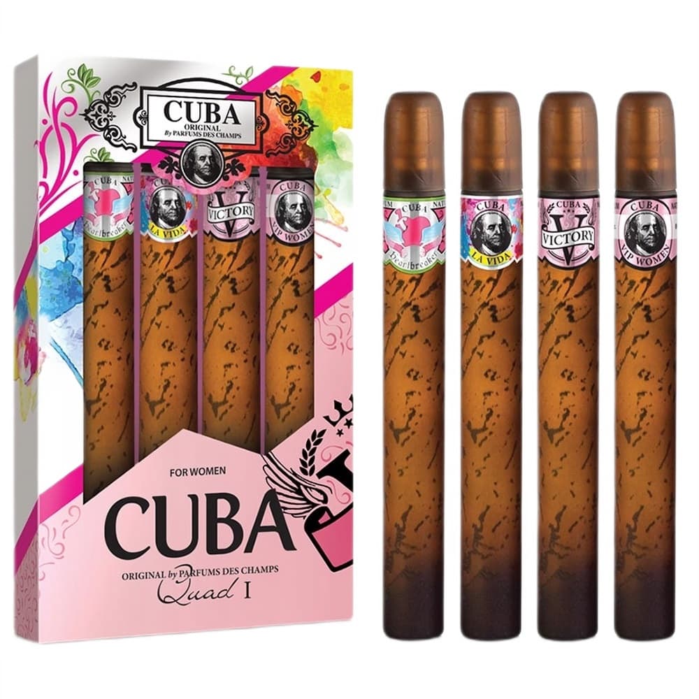 Cuba Quad I zestaw Heartbreaker woda perfumowana spray + La Vida woda perfumowana spray + Victory woda perfumowana spray + Vip woda perfumowana spray (W)