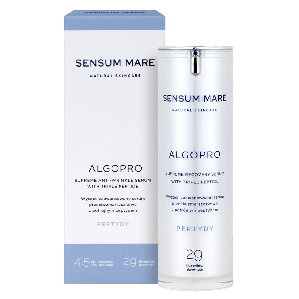 Sensum Mare Algopro, wysoce zaawansowane serum przeciwzmarszczkowe z potrójnym peptydem