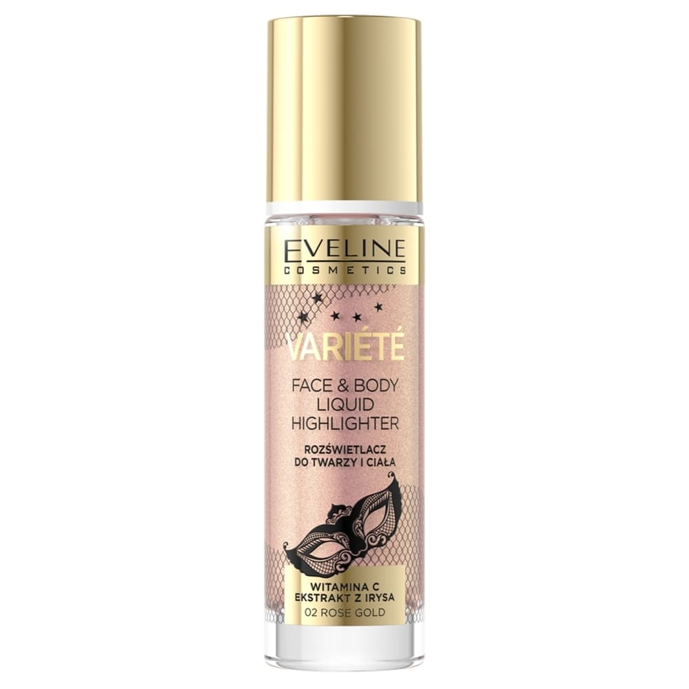 VARIETE - Face & Body Liquid Highlighter - Rozświetlacz do twarzy i ciała - - 02 - ROSE GOLD