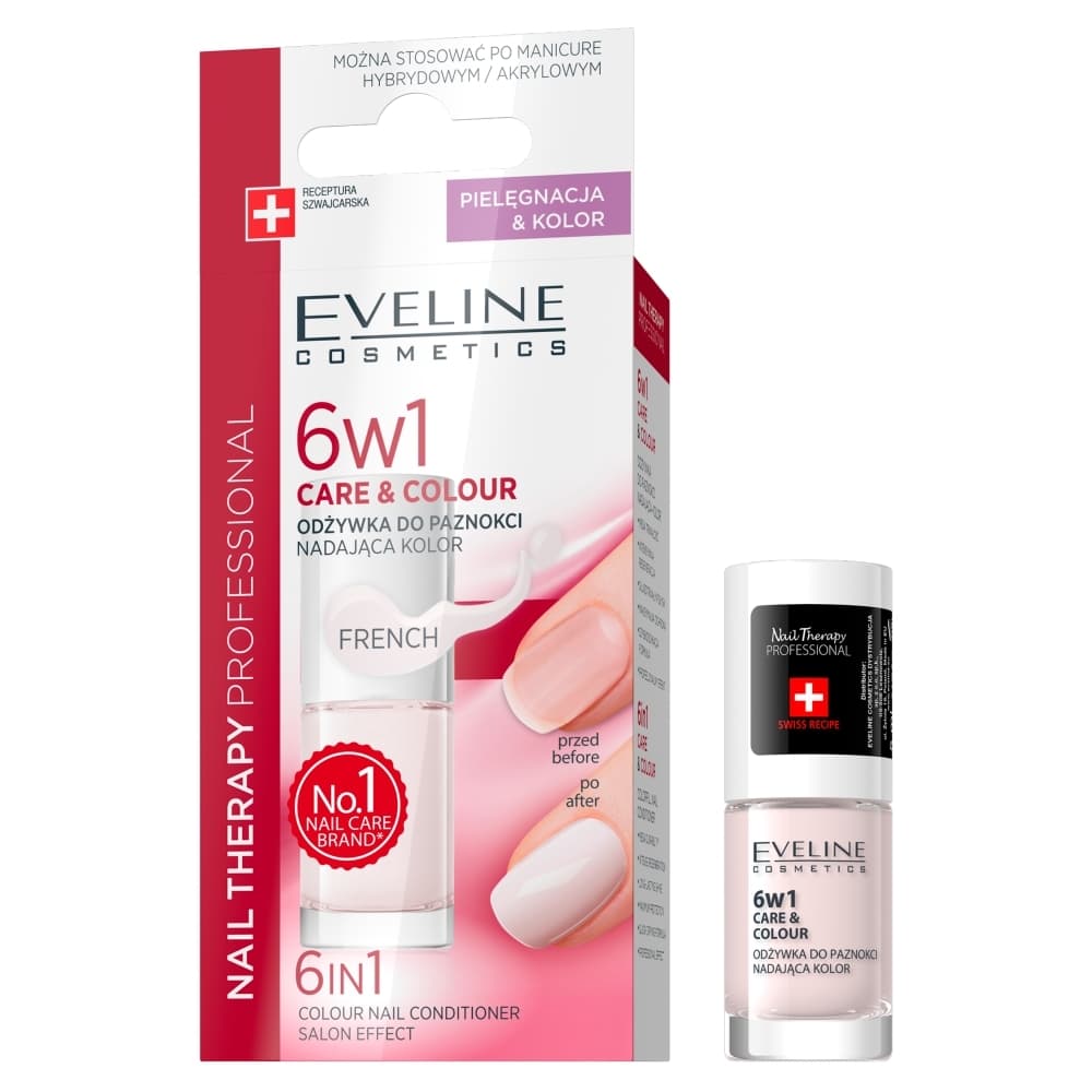 NAIL THERAPY PROFESSIONAL 6in1 Care&Colour Conditioner - Odżywka do paznokci nadająca kolor - FRENCH