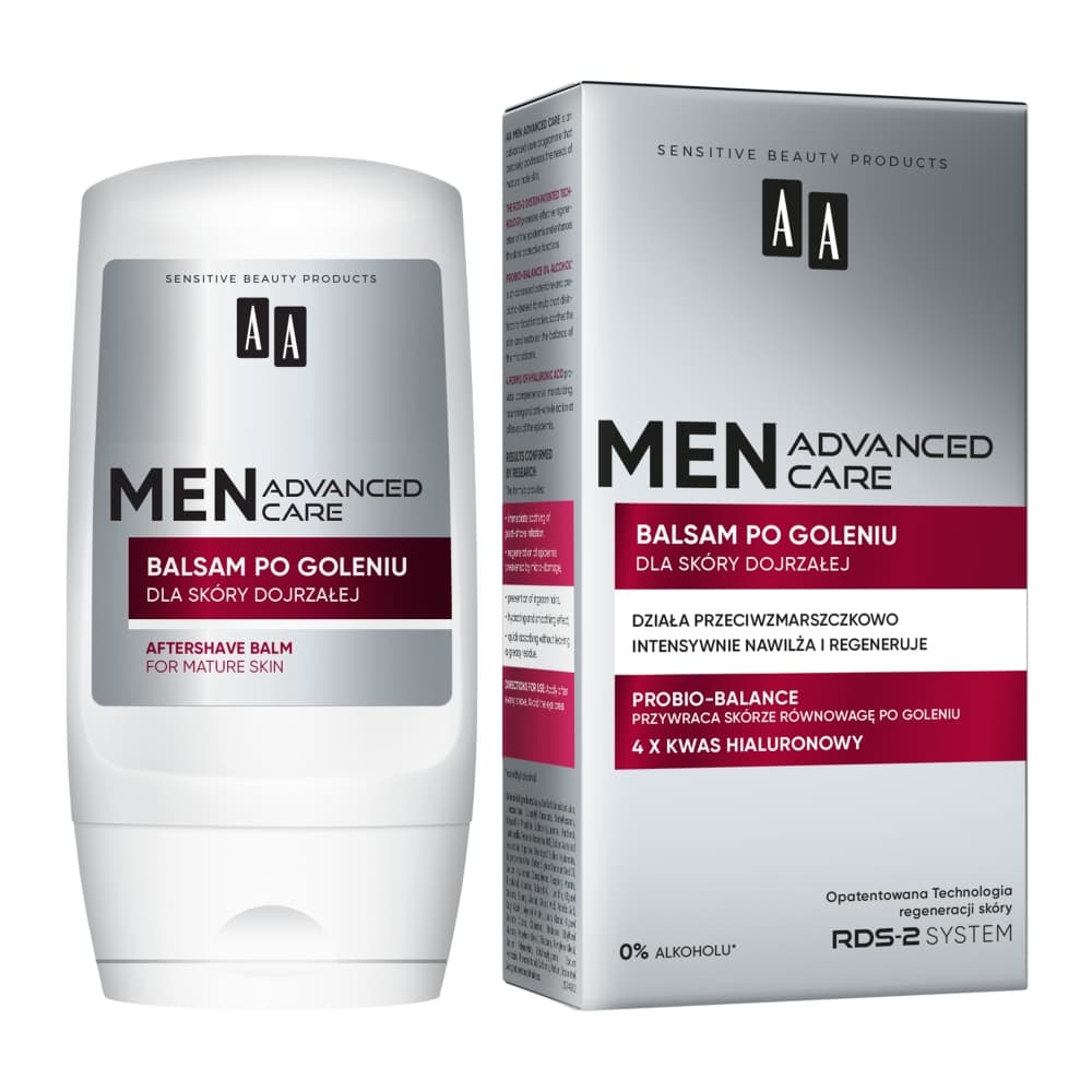 MEN ADVANCED CARE - Aftershave Balm - Przeciwzmarszczkowy balsam po goleniu do skóry dojrzałej -